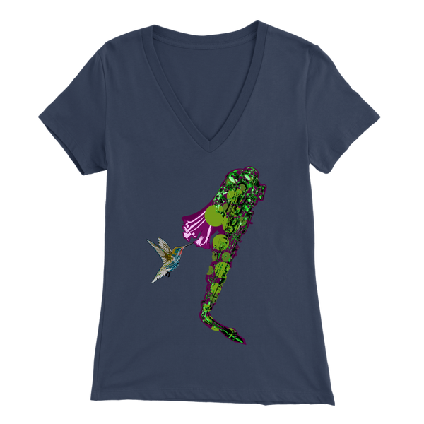 Hummingbird Bella Women's V-Neck