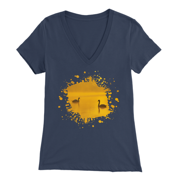 Swan Bella Womens V-Neck