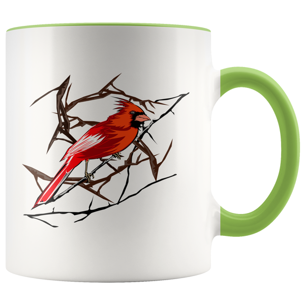 Northern Cardinal Bird Accent Mug