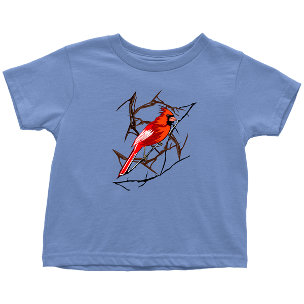 Northern Cardinal Bird Toddler T-Shirt