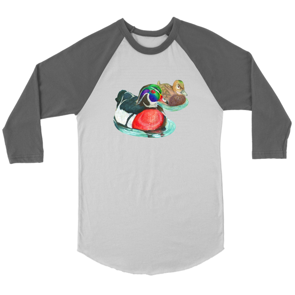 Wood Duck Canvas Unisex 3/4 Raglan