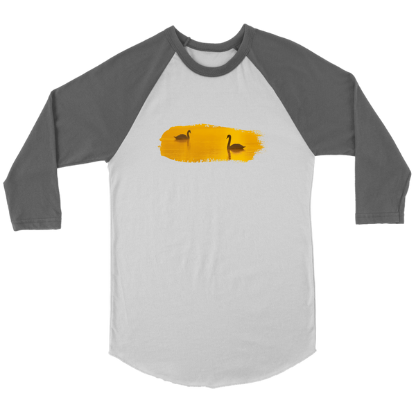 Swan Canvas Unisex 3/4 Raglan
