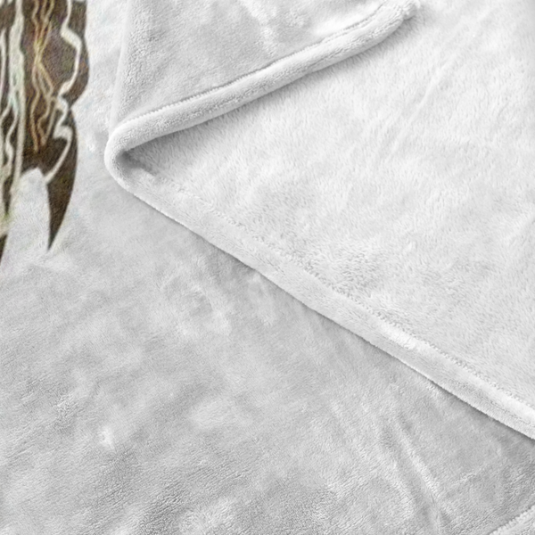 Great Horned Owl Fleece Blanket