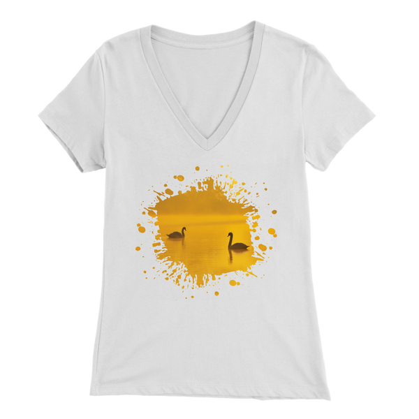 Swan Bella Womens V-Neck