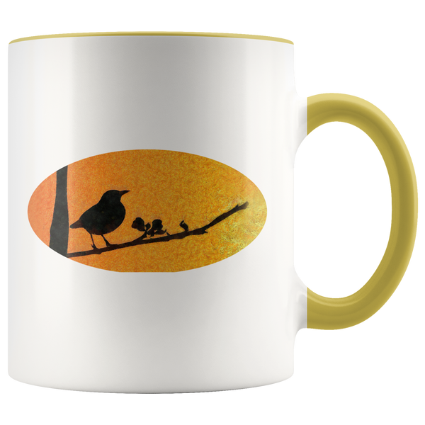 Black Bird Accent Mug