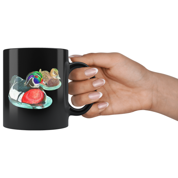 Wood Duck Black 11oz Mug