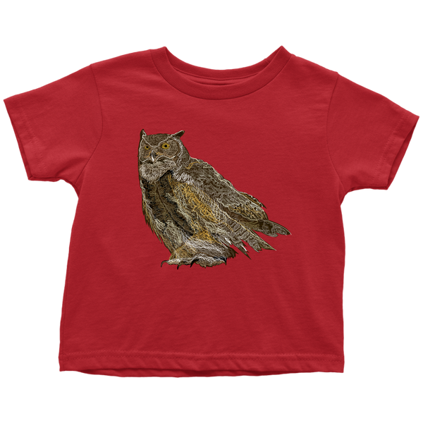Great Horned Owl Toddler T-Shirts