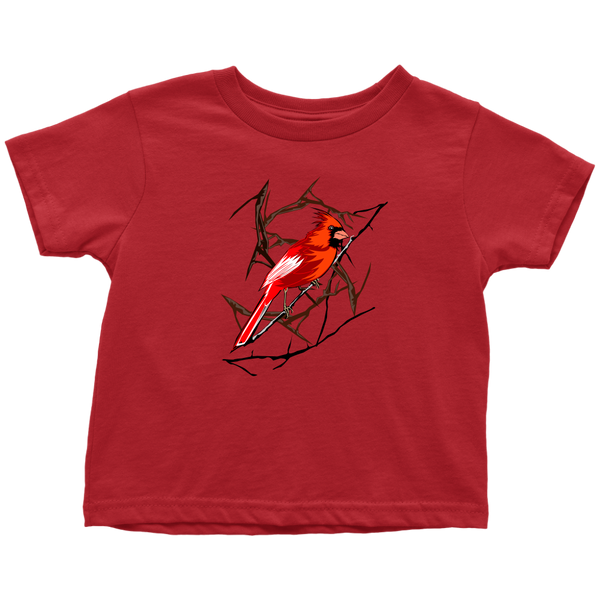 Northern Cardinal Bird Toddler T-Shirt